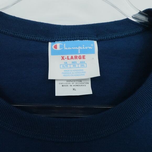 Champion Shirt Mens Extra Large Blue Heavyweight Heritage Chenille C Patch - Picture 6 of 10